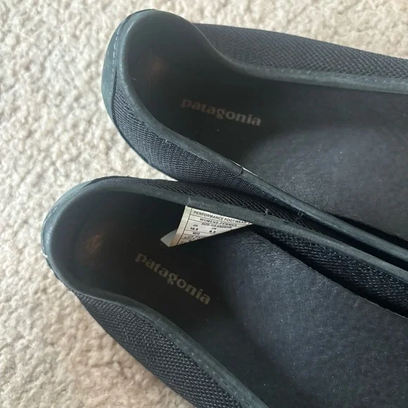Patagonia Maha Breathe Mesh Leather Black Women's Flats - Picture 6 of 13